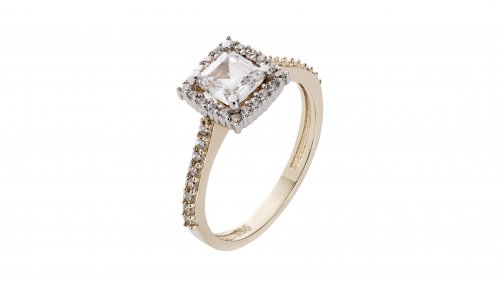 SOLITAIRE GOLDEN RING 14CT