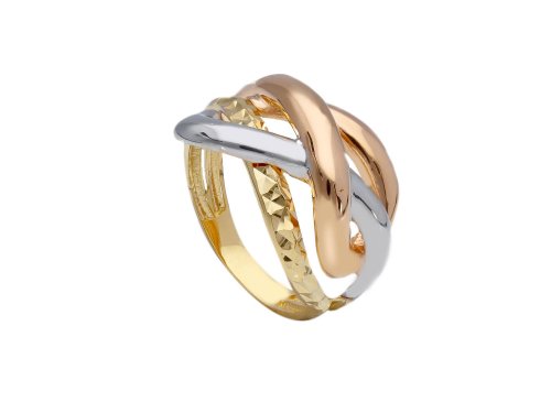 TRICOLOR RING 14CT