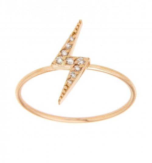 ROSE GOLD RING 18CT WITH WHITE DIAMONDS 0.07ct