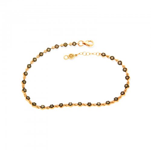 ROSE GOLD BRACELET 18CT WITH BROWN DIAMONDS 0.56ct