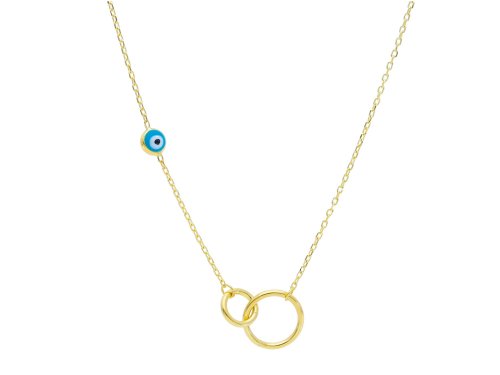 GOLDEN NECKLACE WITH EYE 14CT
