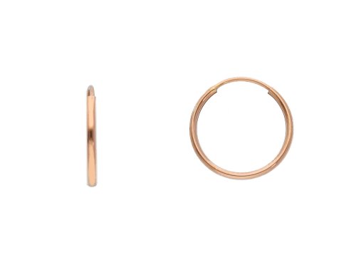 ROSE GOLD HOOPS 9CT