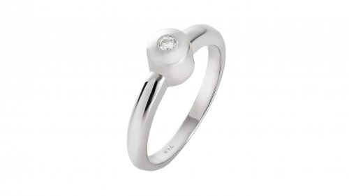  SOLITAIRE WHITE GOLD RING 18CT WITH WHITE DIAMOND 0.05ct